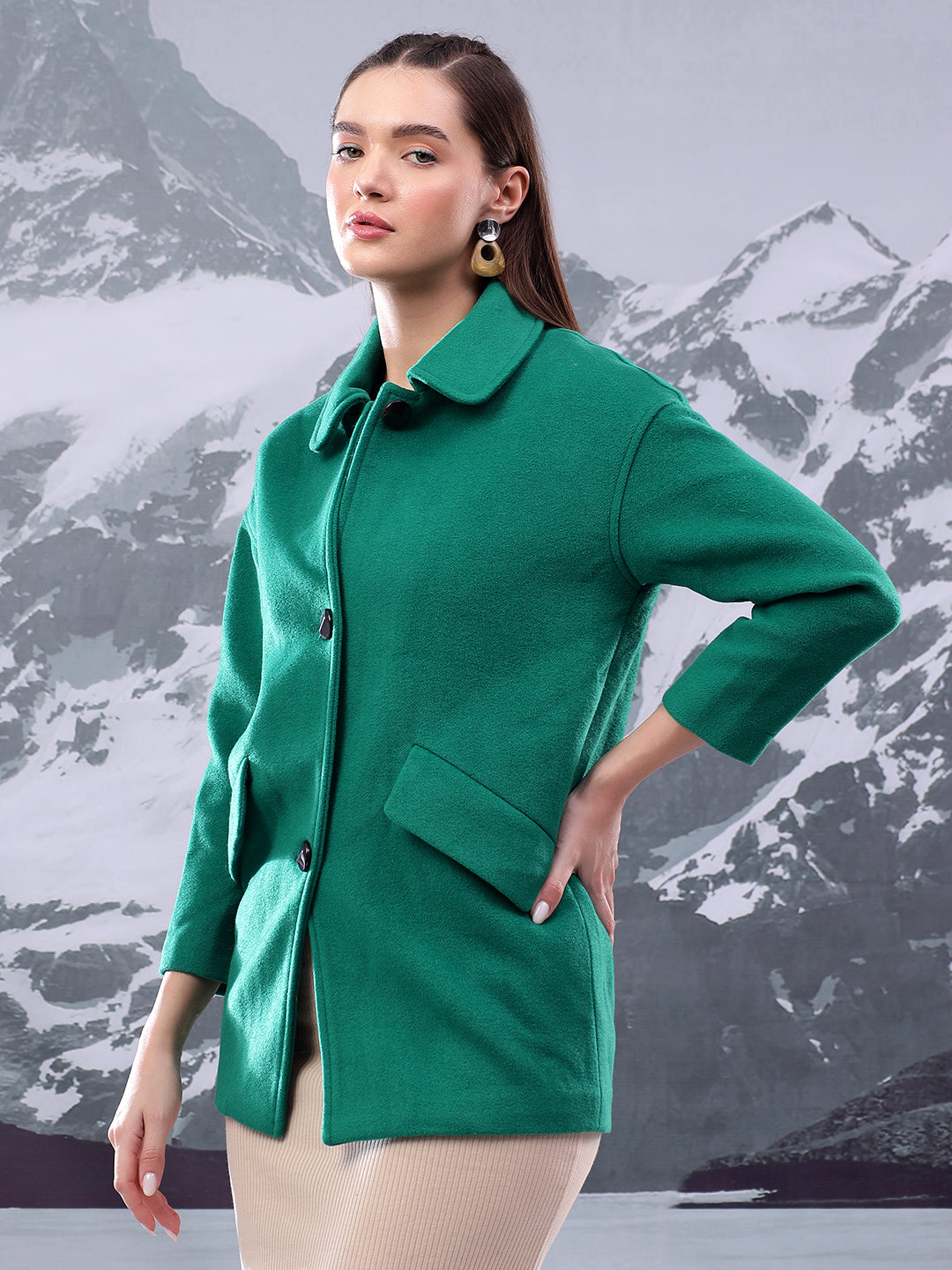KOTTY Womens Full Sleeve Solid Casual Blazer