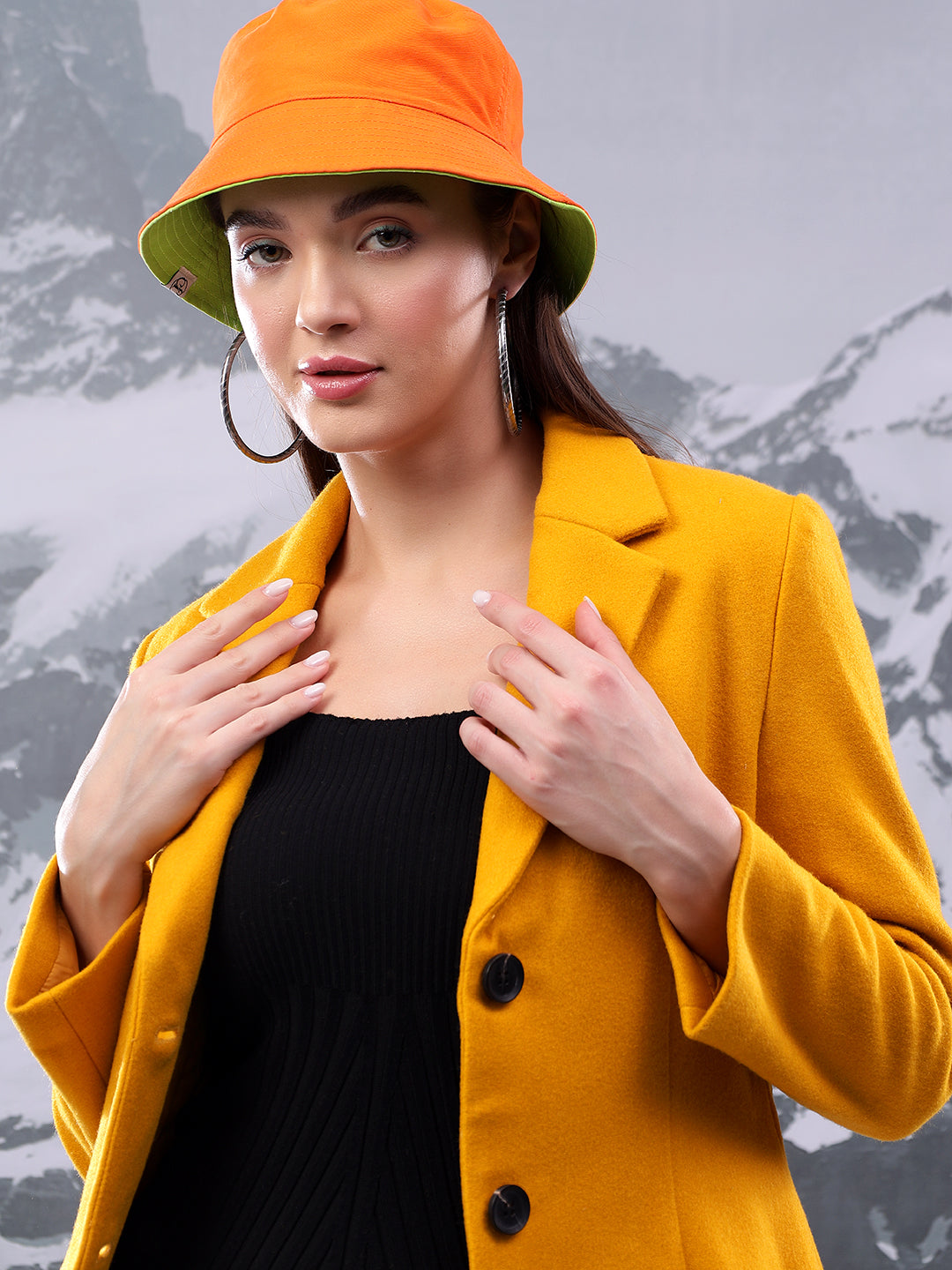 KOTTY Solid Single Breasted Casual Women Blazer (Yellow)