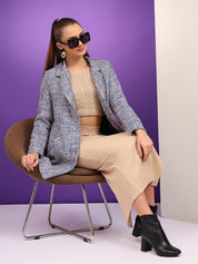 KOTTY Cotton Blend Checkered Coat 