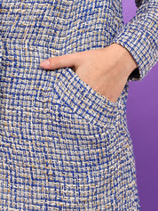 KOTTY Cotton Blend Checkered Coat 