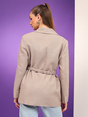 KOTTY Cotton Blend Solid Coat 