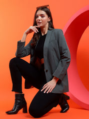 KOTTY Womens Full Sleeve Solid Casual Blazer