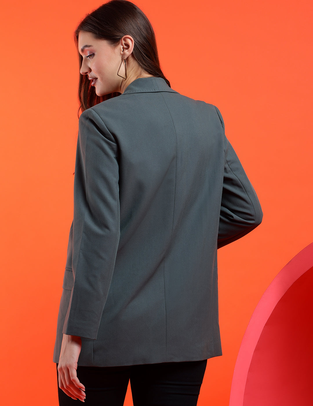 KOTTY Womens Full Sleeve Solid Casual Blazer