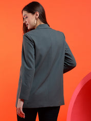 KOTTY Womens Full Sleeve Solid Casual Blazer