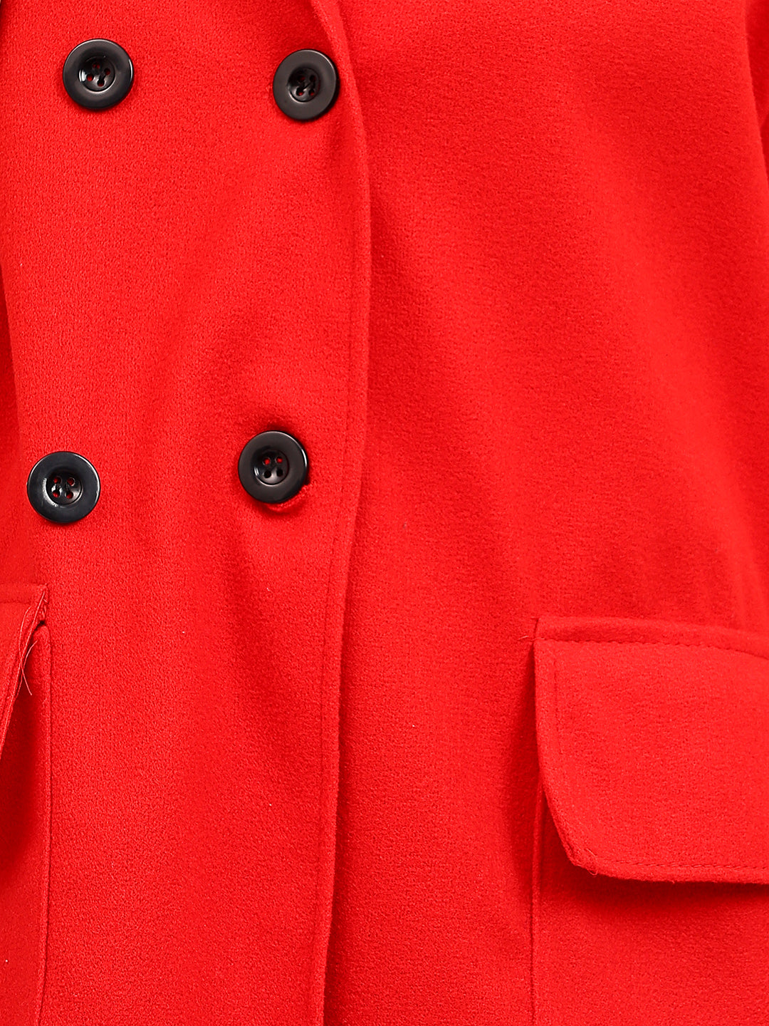 KOTTY Cotton Blend Solid Coat 