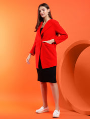 KOTTY Cotton Blend Solid Coat 