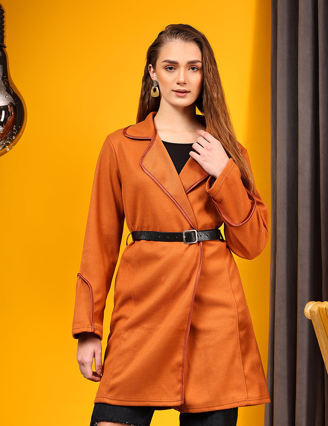 KOTTY Womens Full Sleeve Solid Casual Blazer