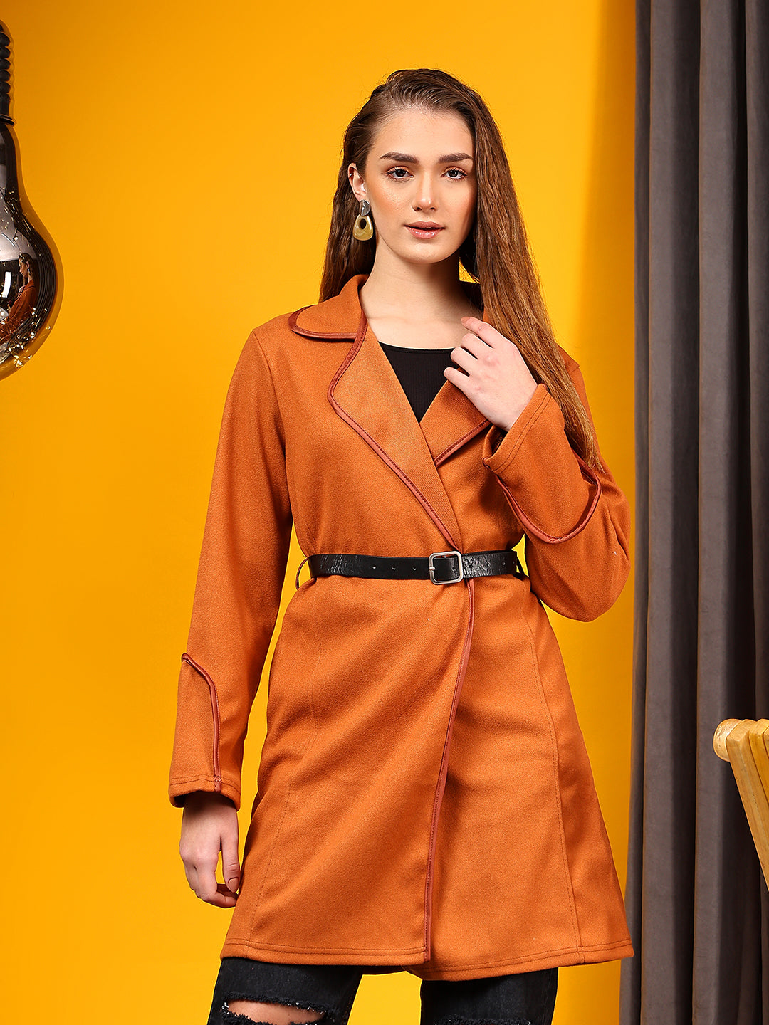 KOTTY Womens Full Sleeve Solid Casual Blazer