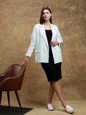 KOTTY Womens Full Sleeve Solid Casual Blazer