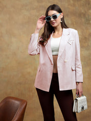 KOTTY Womens Full Sleeve Solid Casual Blazer