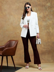 KOTTY Womens Full Sleeve Solid Casual Blazer