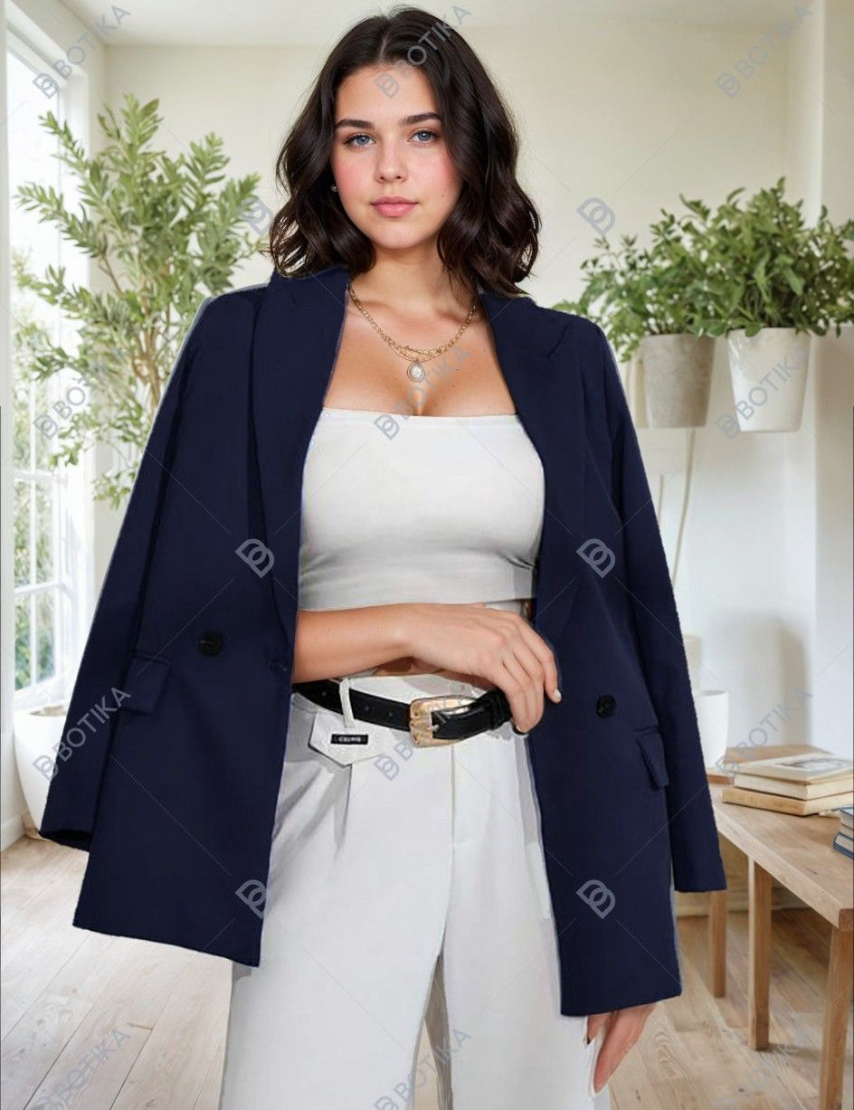 KOTTY Womens Full Sleeve Solid Casual Blazer