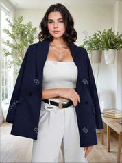 KOTTY Womens Full Sleeve Solid Casual Blazer