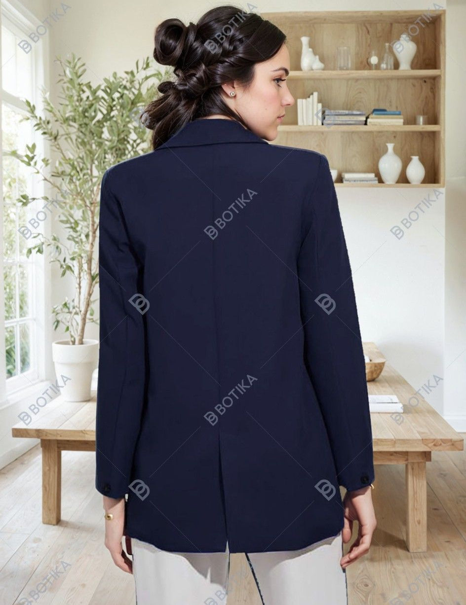 KOTTY Womens Full Sleeve Solid Casual Blazer