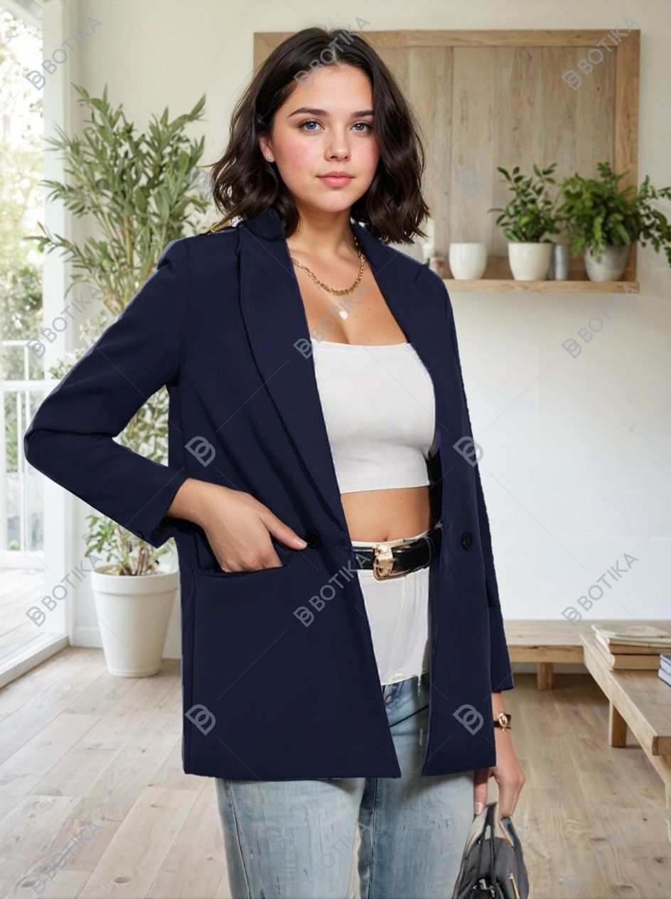KOTTY Womens Full Sleeve Solid Casual Blazer