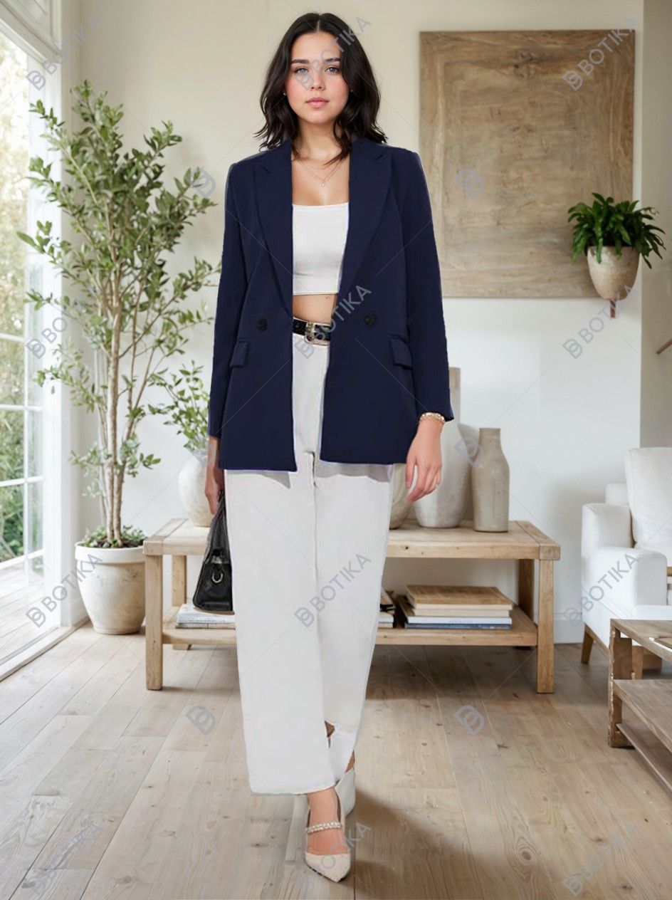 KOTTY Womens Full Sleeve Solid Casual Blazer