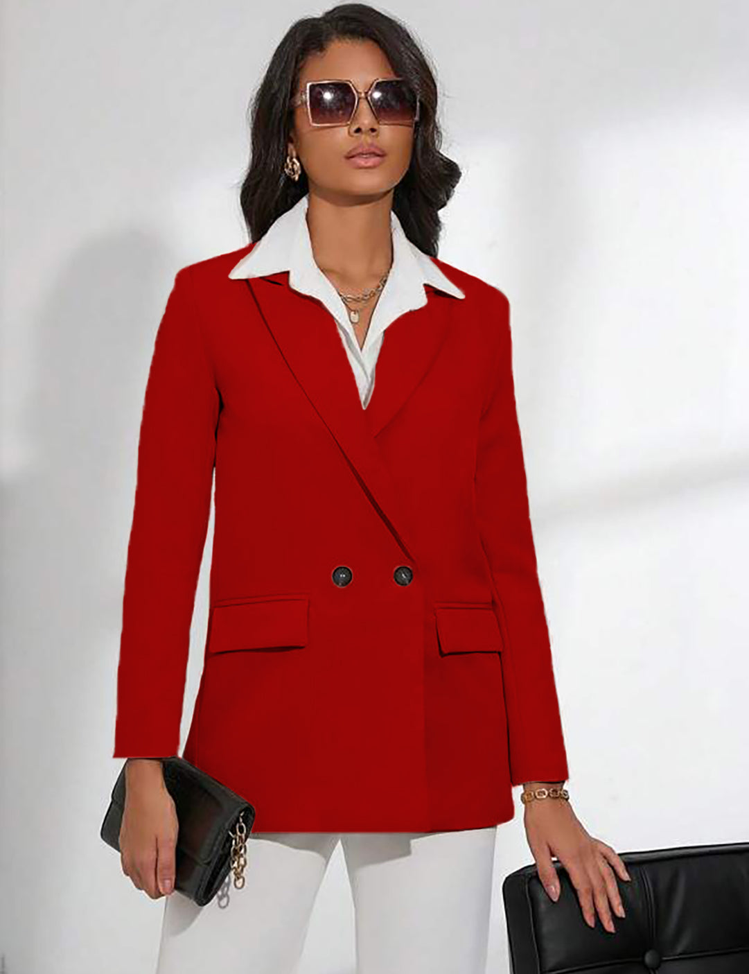 KOTTY Womens Full Sleeve Solid Casual Blazer