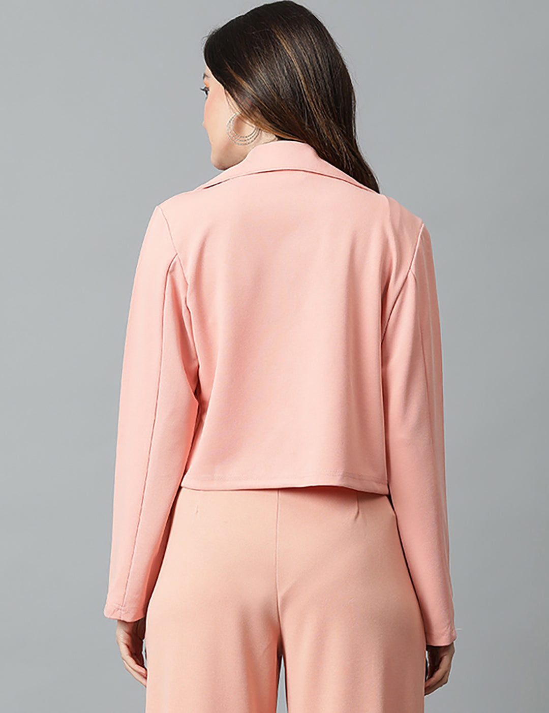 KOTTY Women's Solid Single Breasted Casual Blazer