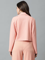 KOTTY Women's Solid Single Breasted Casual Blazer