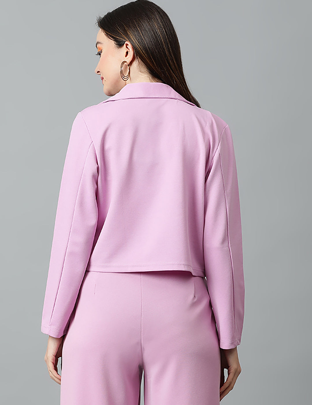 KOTTY Women's Solid Single Breasted Casual Blazer