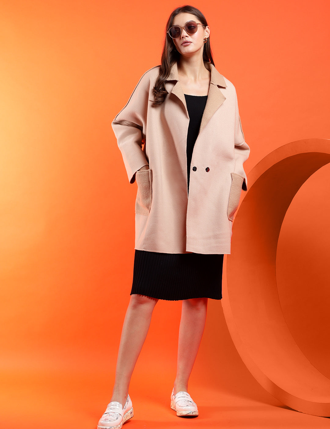 KOTTY Women's Elegant Double-Breasted and Buttoned Winter Coats – Warm and Stylish Outerwear