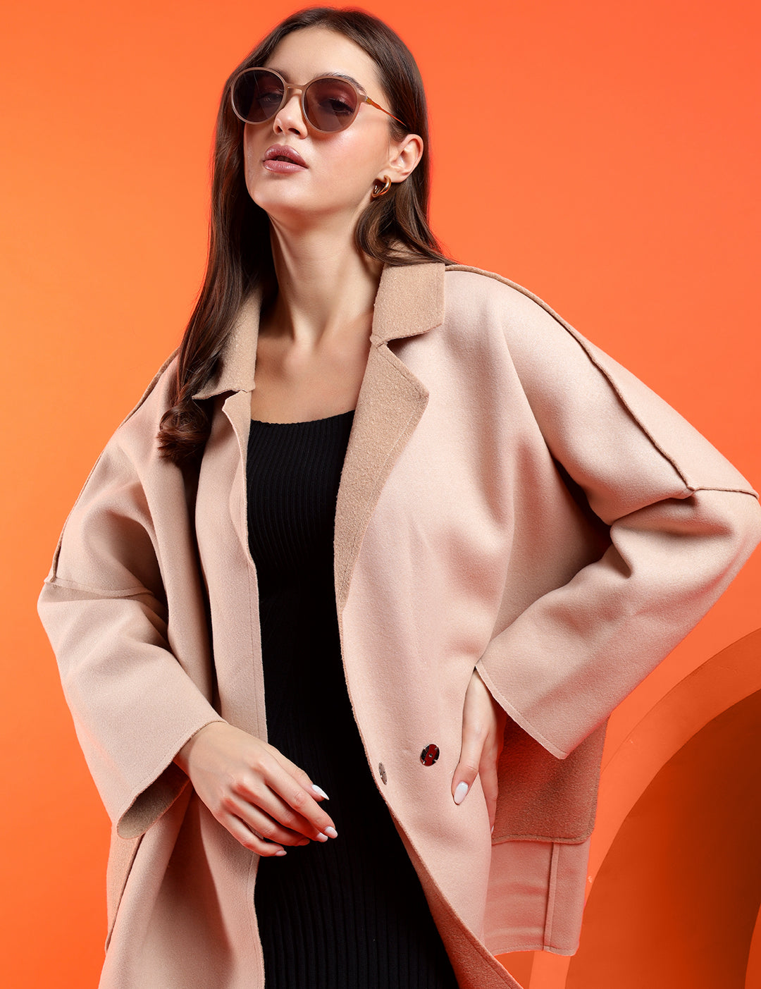 KOTTY Women's Elegant Double-Breasted and Buttoned Winter Coats – Warm and Stylish Outerwear