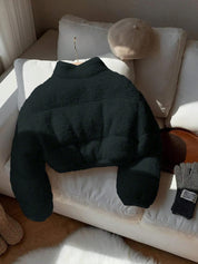 KOTTY Women's Black Teddy Fleece Jacket