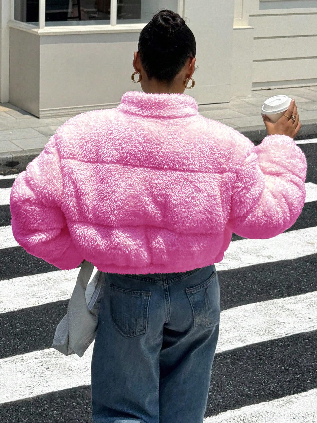 Trendy Crop Winter Jacket for Casual & Street Style