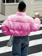Trendy Crop Winter Jacket for Casual & Street Style