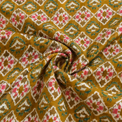 KOTTY Desert Block Print Sleeveless Cotton Kurti Top