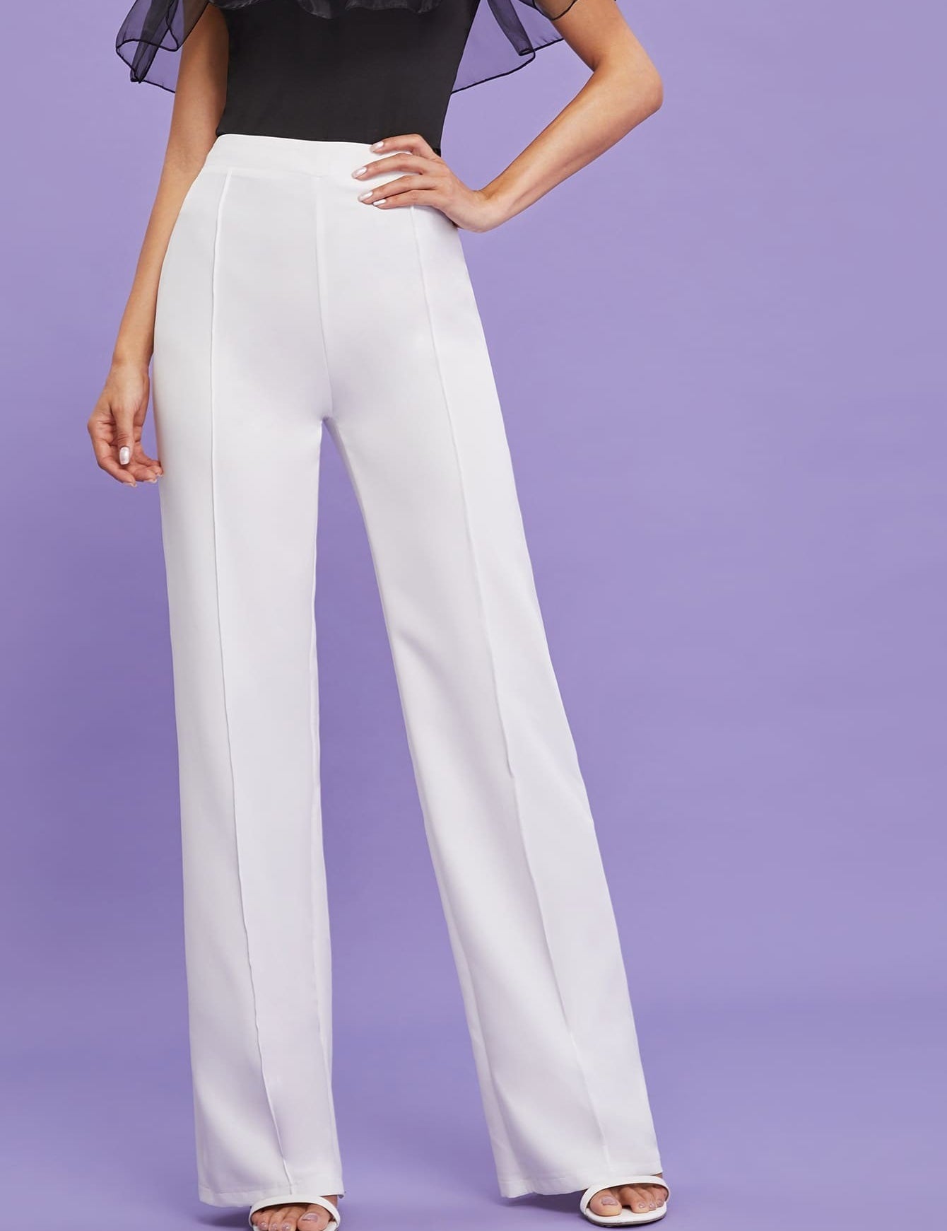 KOTTY Regular Fit Women White Trousers 