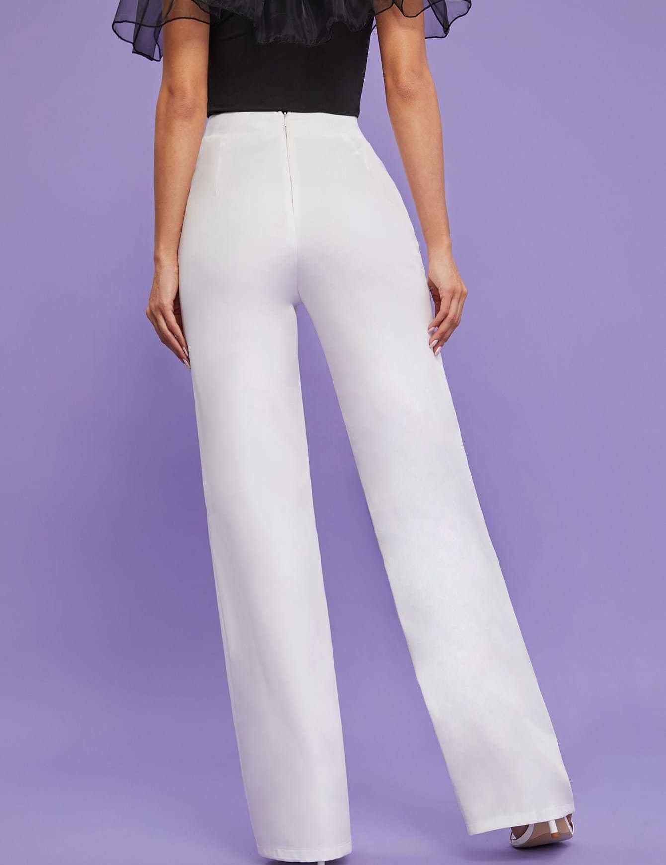 KOTTY Regular Fit Women White Trousers 