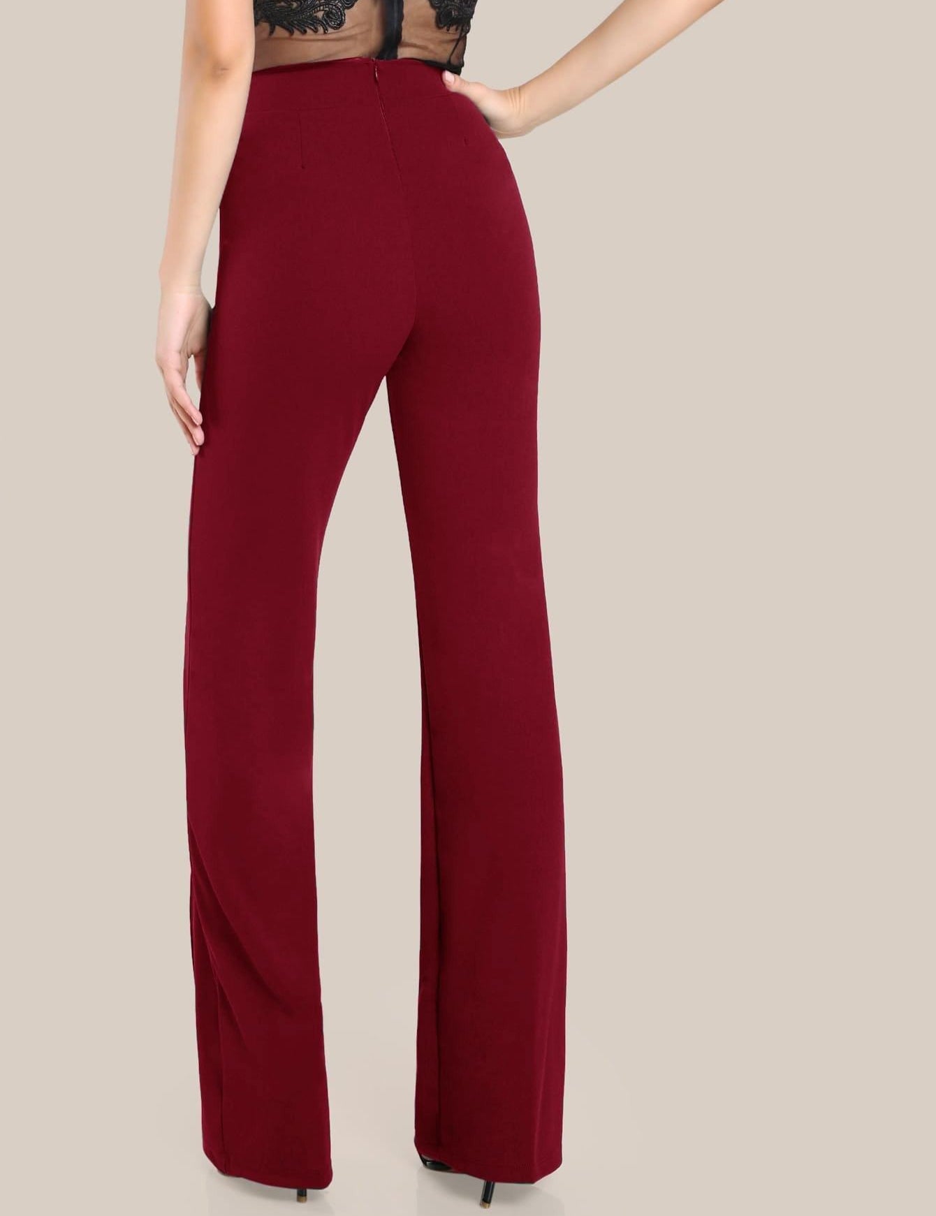 KOTTY Regular Fit Women Maroon Trousers 