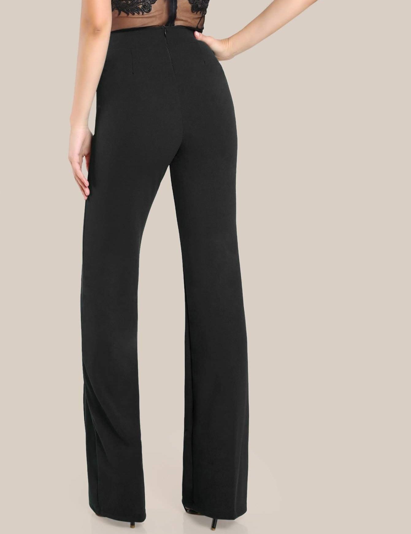 KOTTY Regular Fit Women Black Trousers 