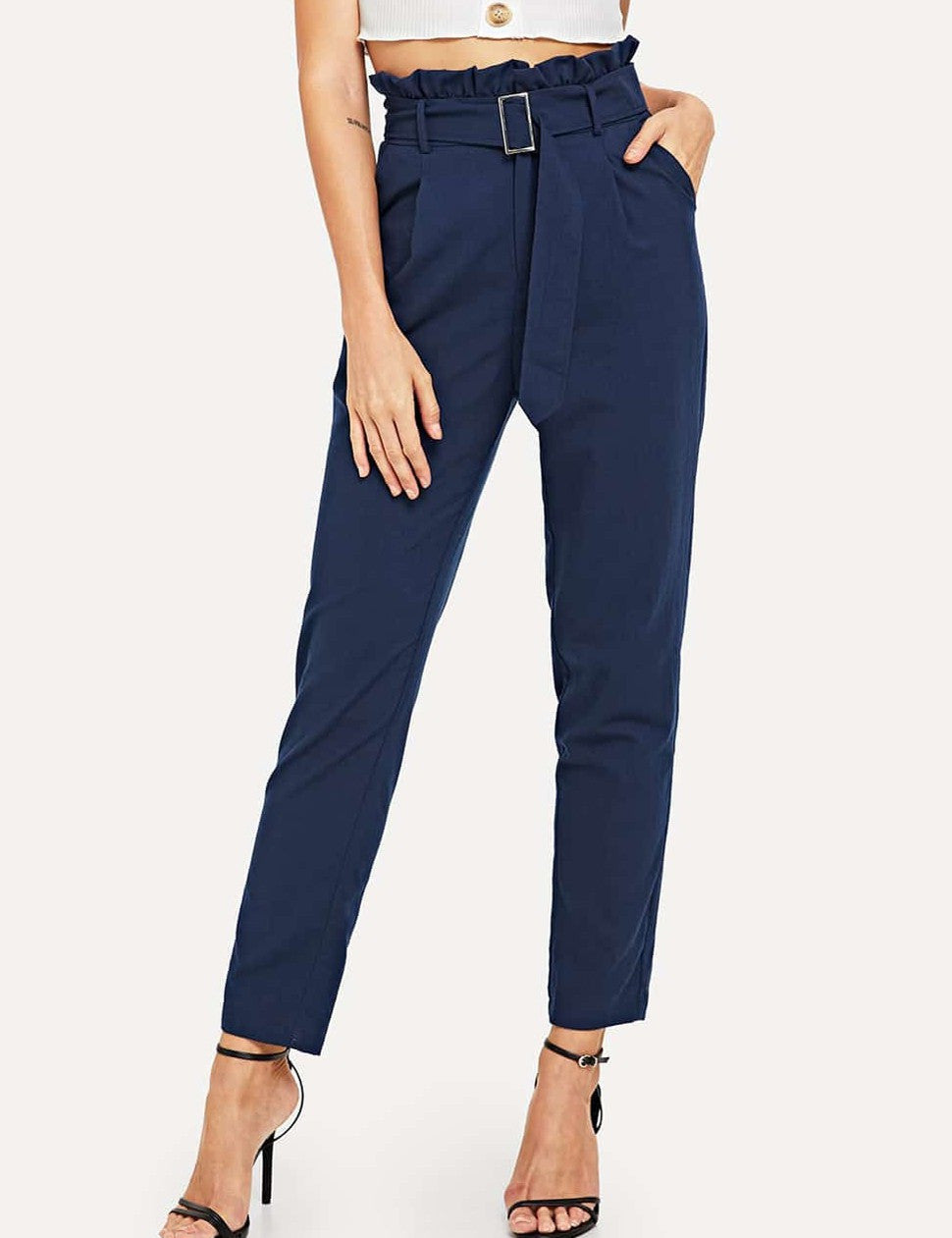 KOTTY Regular Fit Women Blue Trousers 