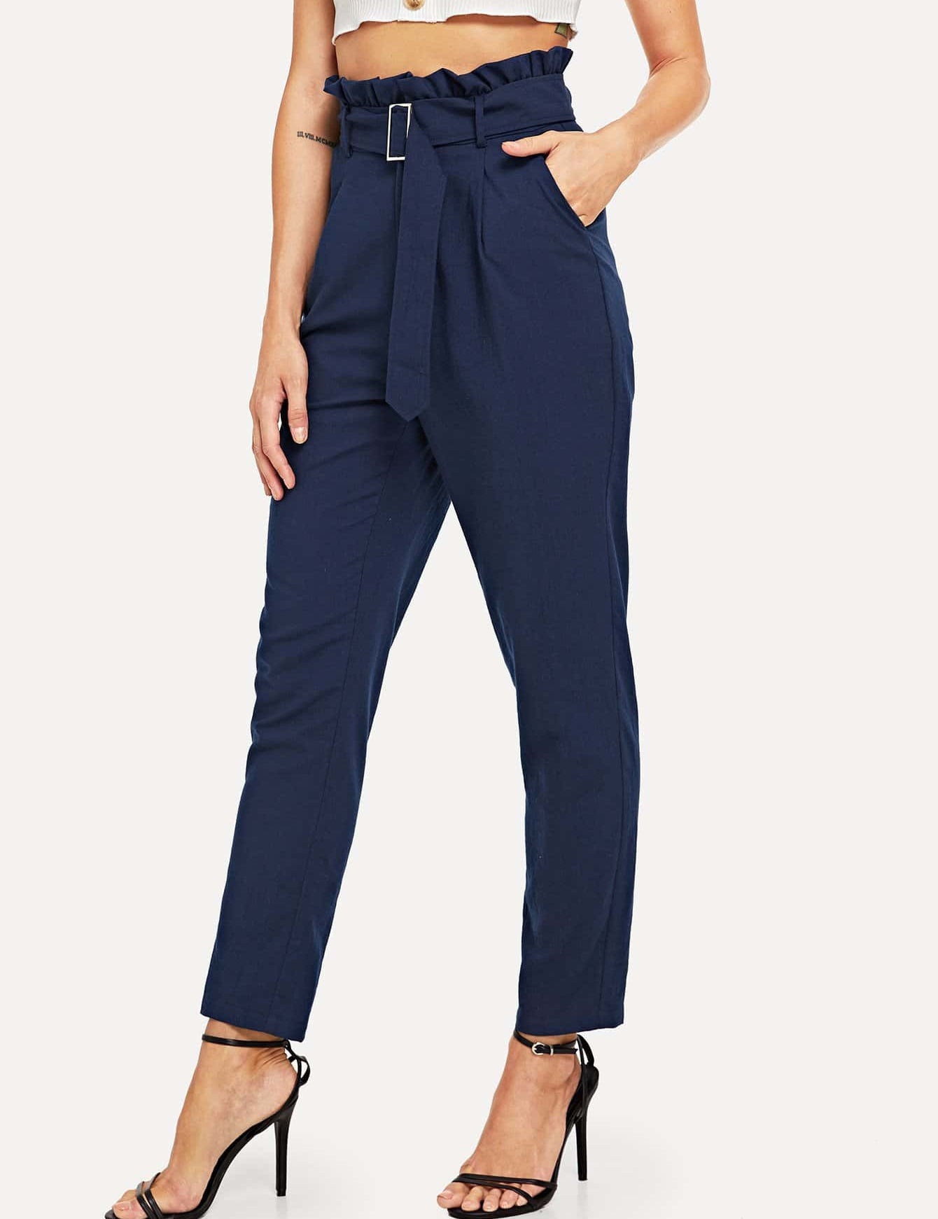 KOTTY Regular Fit Women Blue Trousers 