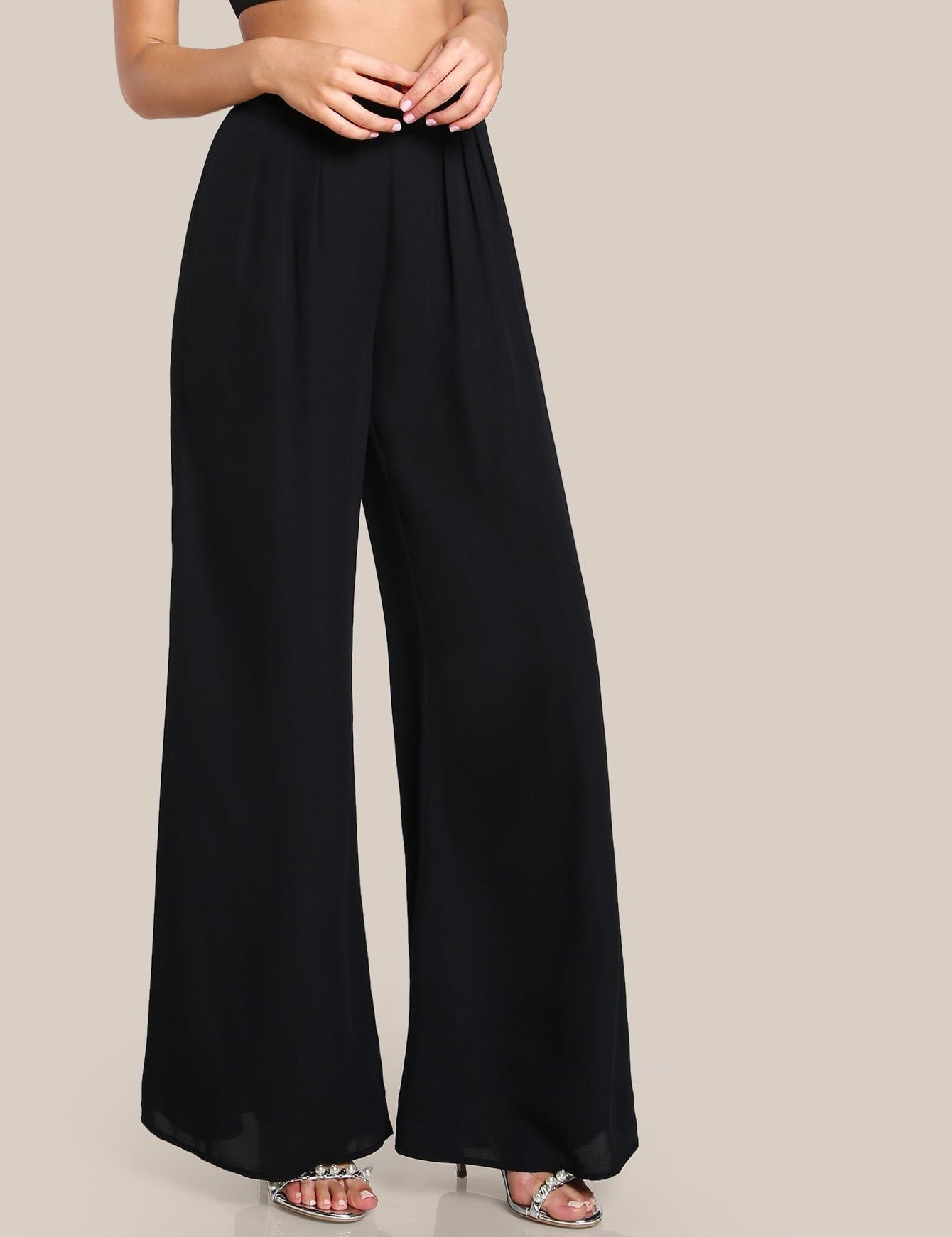 KOTTY Womens Solid Attractive High Rise Pant