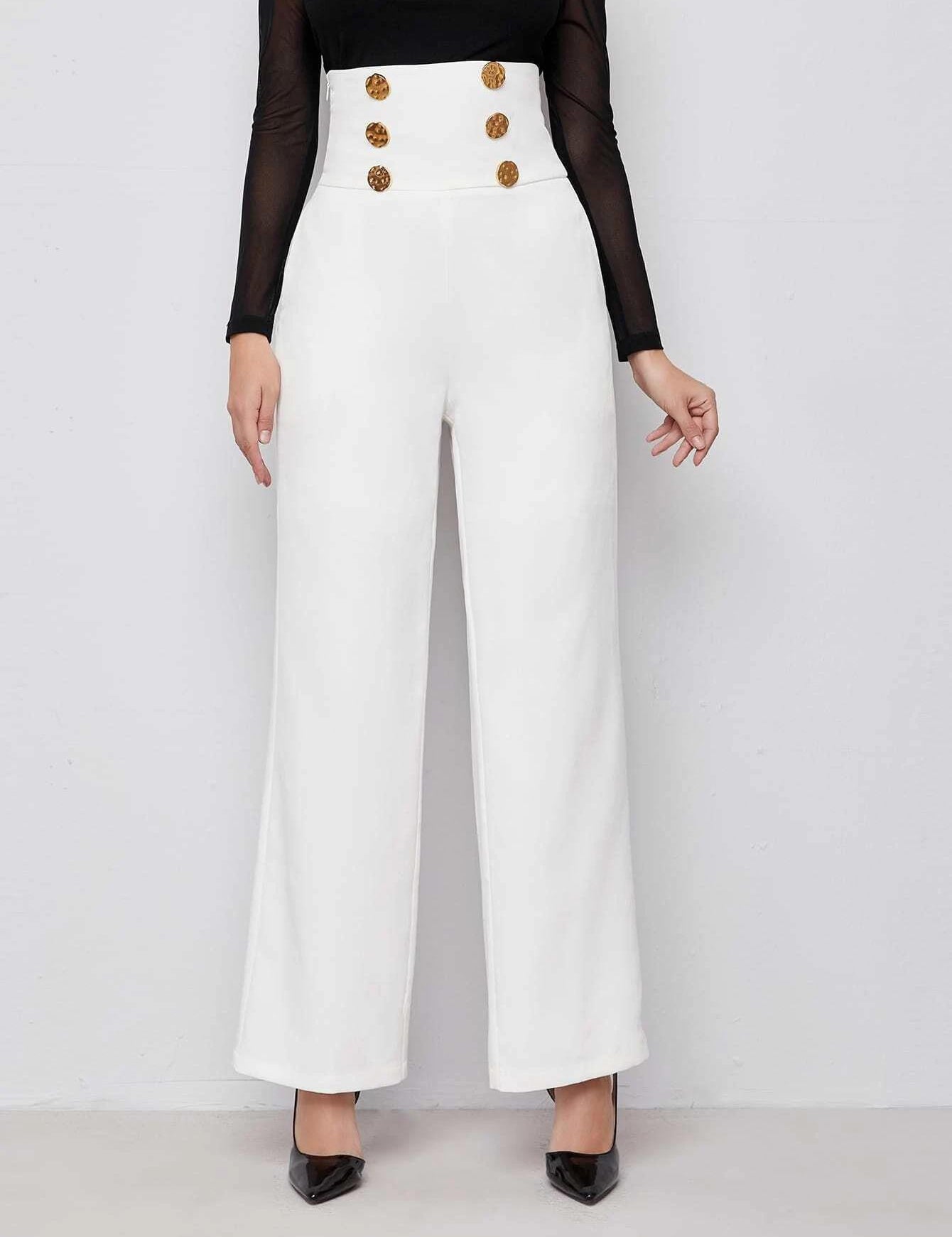 KOTTY Regular Fit Women White Trousers 