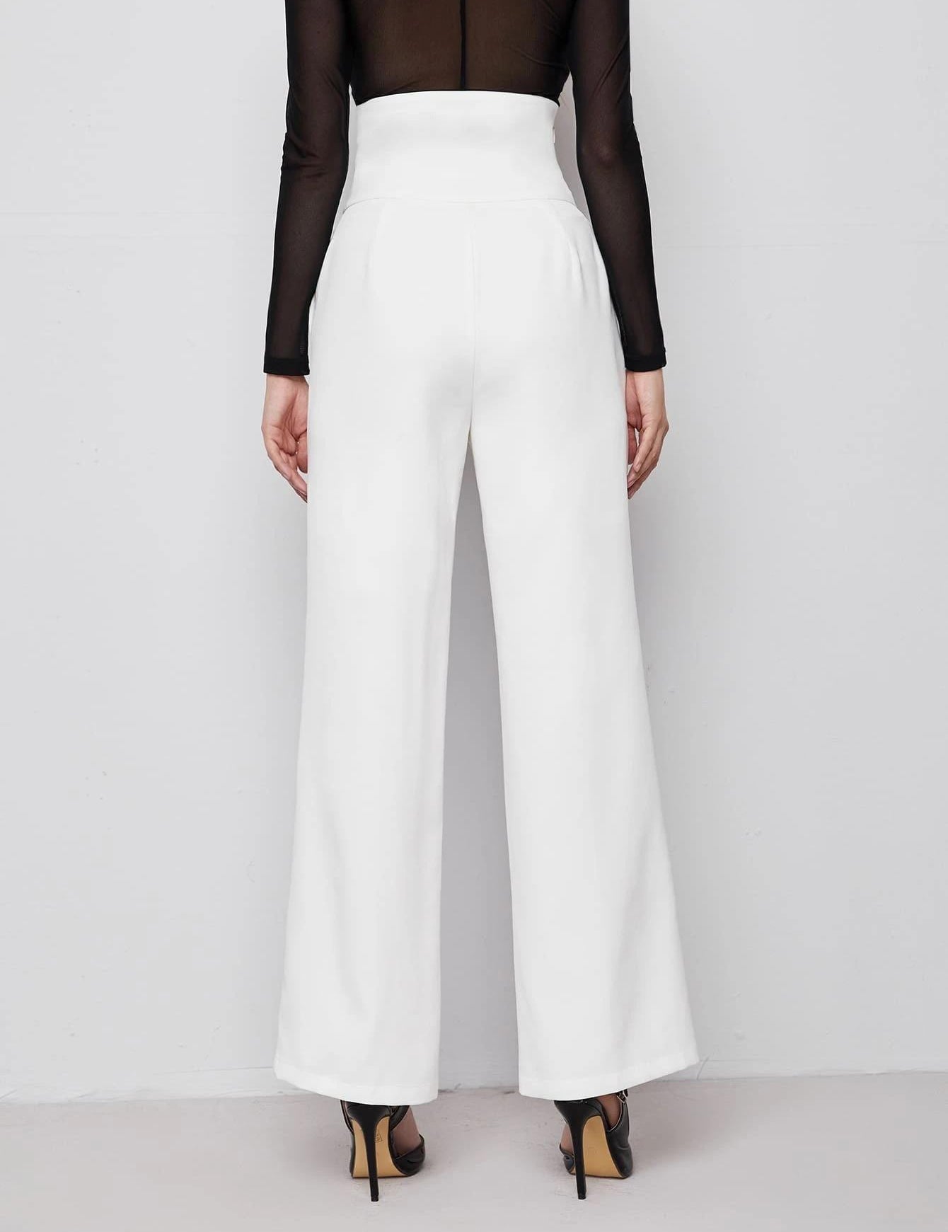 KOTTY Regular Fit Women White Trousers 