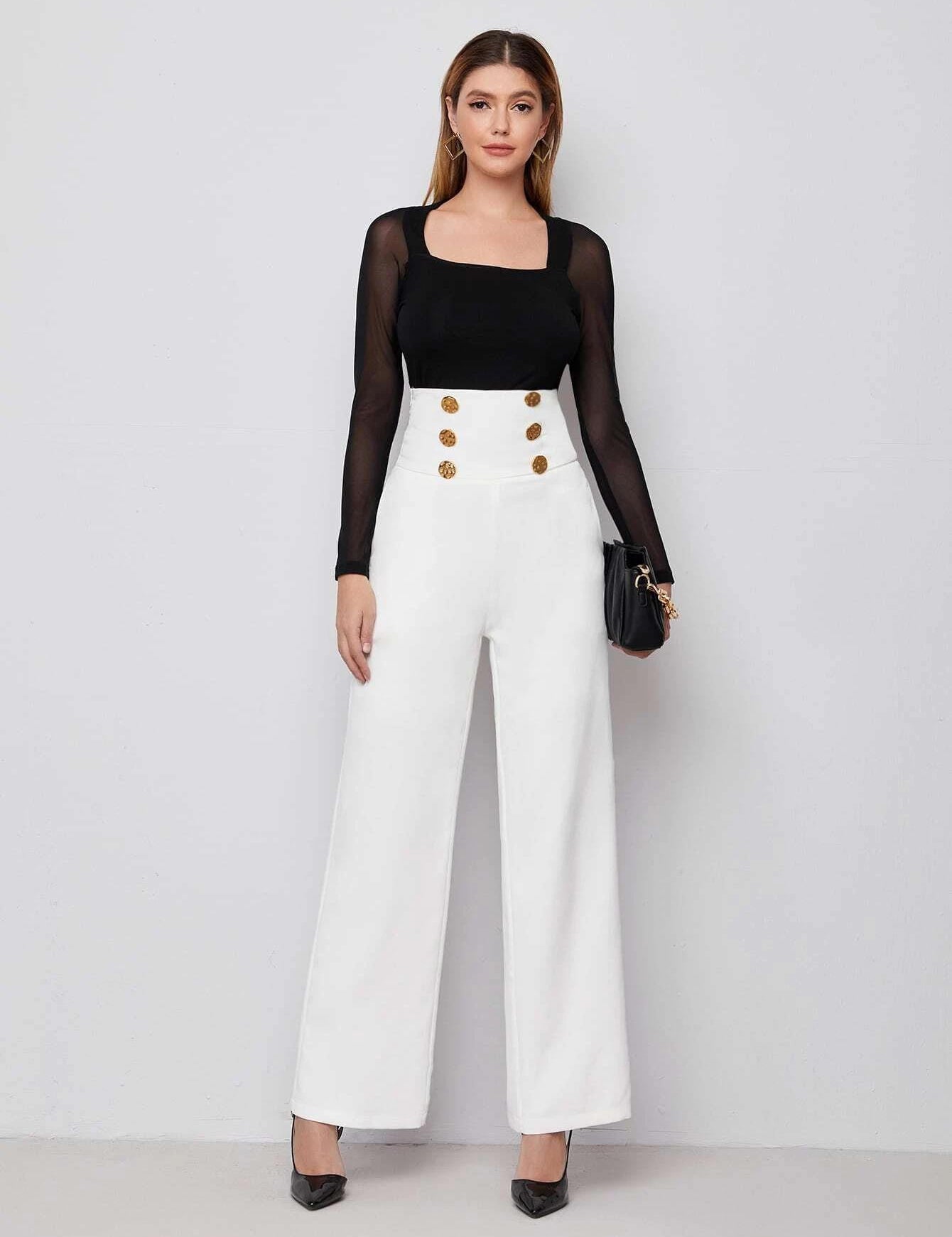 KOTTY Regular Fit Women White Trousers 