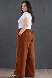 Women's High-Waist Carrot Wide-Leg Trousers