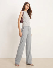 High-Waist Grey Loose-fit Denim Jeans Women