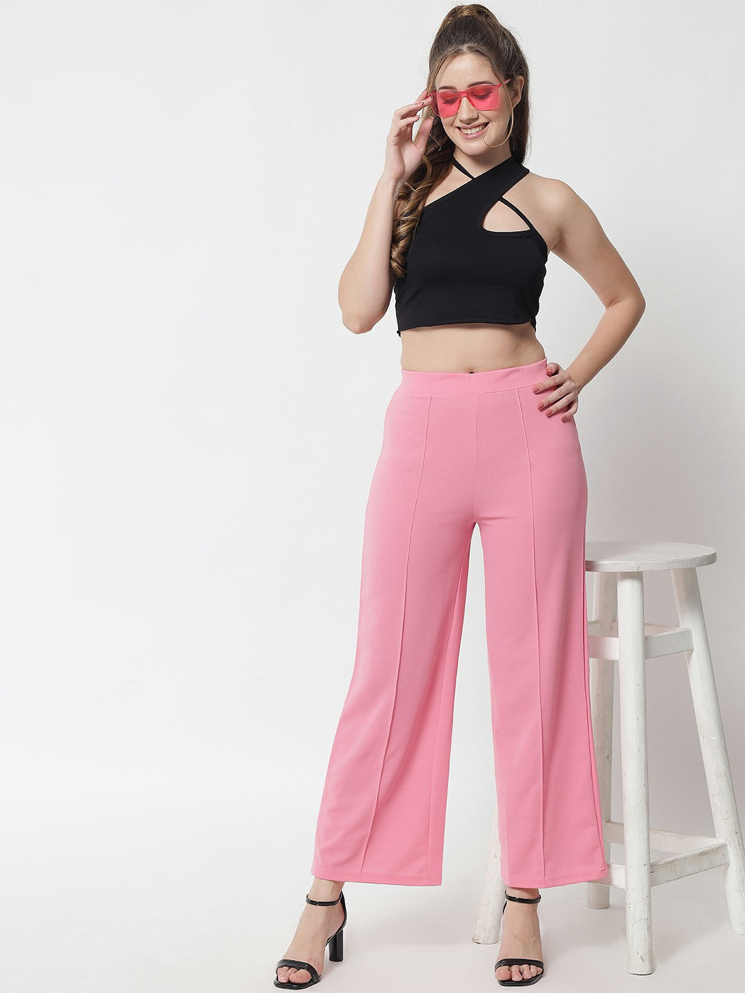 KOTTY Regular Fit Women Pink Trousers 