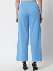 KOTTY Regular Fit Women Light Blue Trousers 
