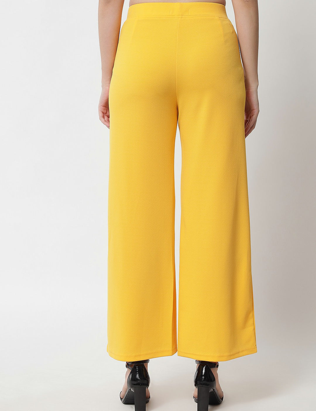 KOTTY Regular Fit Women Yellow Trousers 