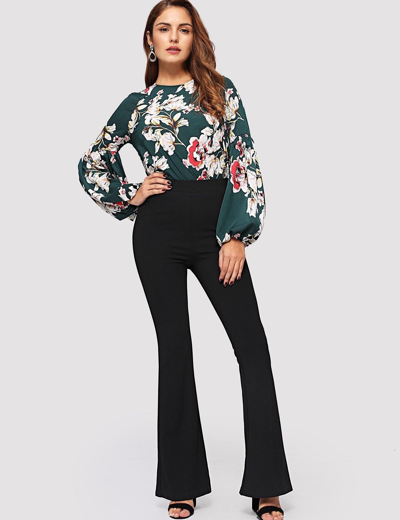 KOTTY Womens Solid Attractive High Rise Pant