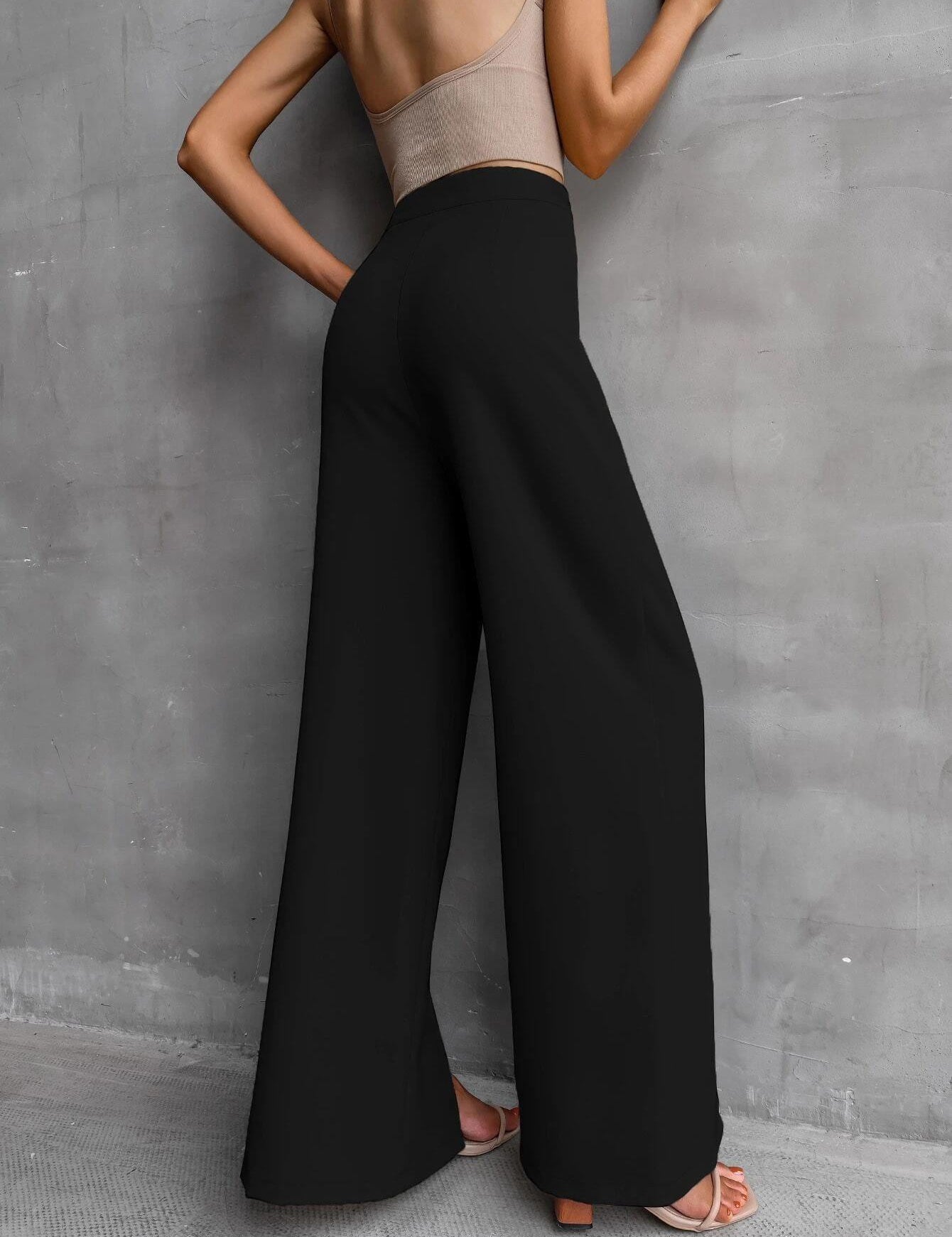 KOTTY Regular Fit Women Black Trousers 