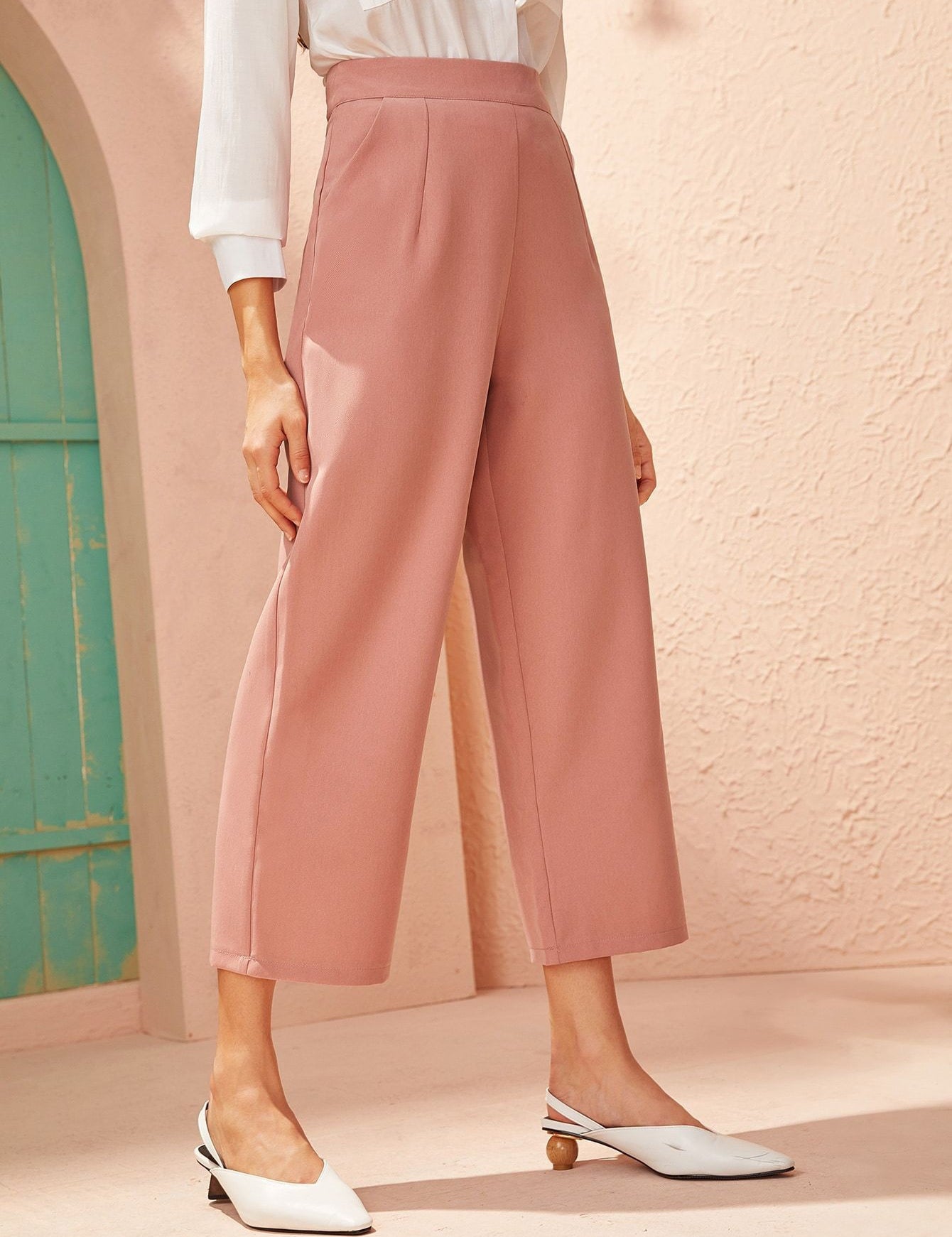 KOTTY Womens Solid Attractive High Rise Pant