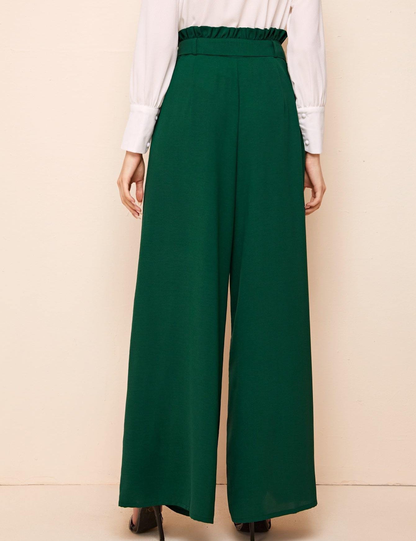 KOTTY Womens Solid Attractive High Rise Pant