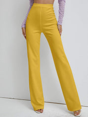 KOTTY Regular Fit Women Yellow Trousers 